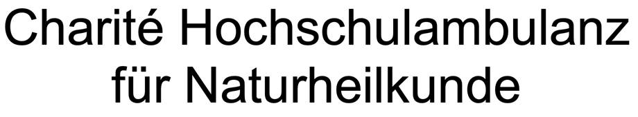 Dieses Bild zeigt den Schriftzug "Charité Hochschulambulanz für Naturheilkunde".